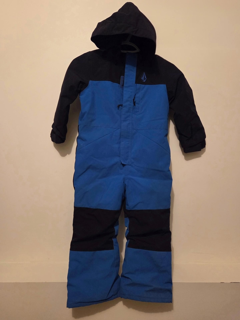 Volcom Kids Black and Blue Snow Bunting Jumpsuit